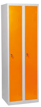 JP - 600 skříň šatní, 1850x600x500 mm, 2-dílná, šedá/oranžová