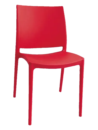 GRÉTA židle plastová, červená