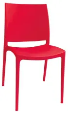 GRÉTA židle plastová, červená
