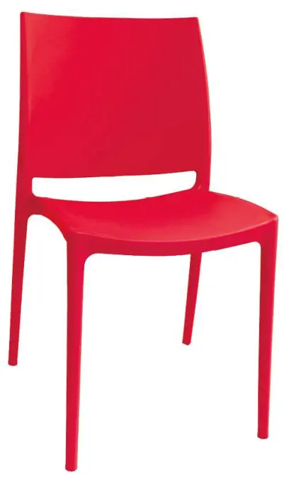 GRÉTA židle plastová, červená