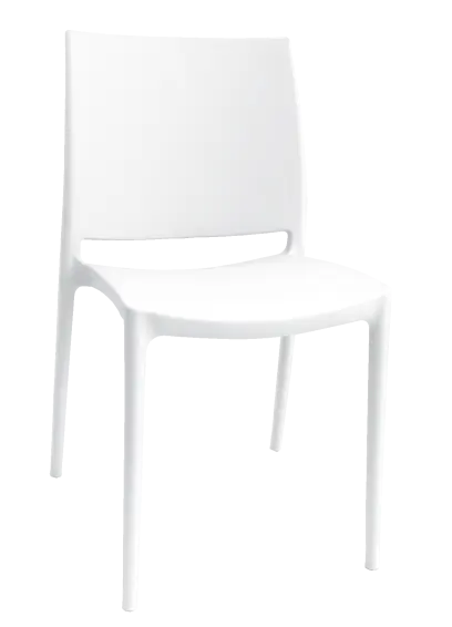 GRÉTA židle plastová, bílá