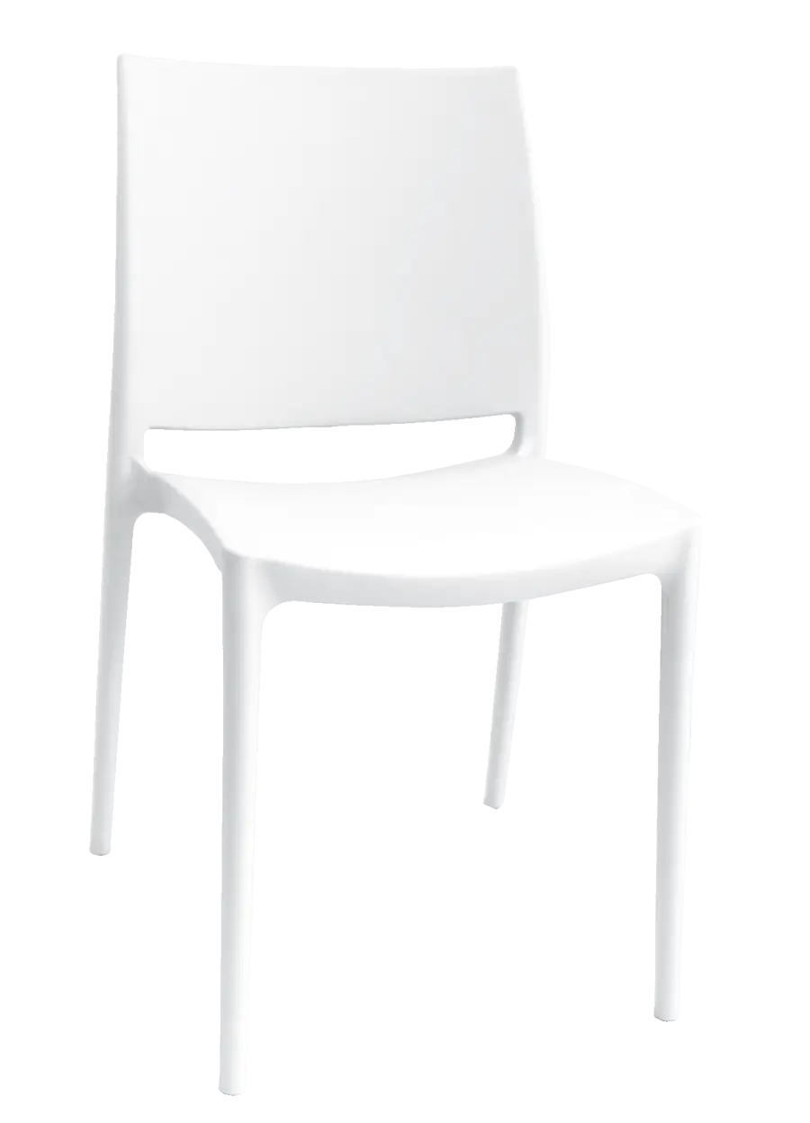 GRÉTA židle plastová, bílá