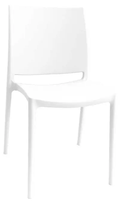 GRÉTA židle plastová, bílá
