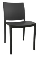 GRÉTA židle plastová, černá