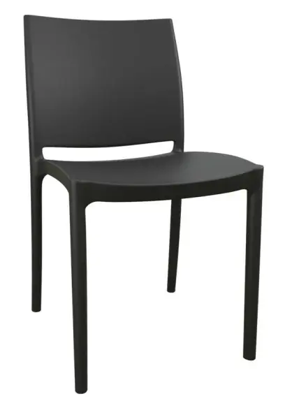 GRÉTA židle plastová, černá
