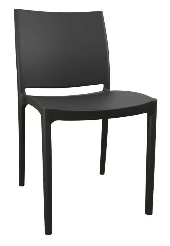 GRÉTA židle plastová, černá
