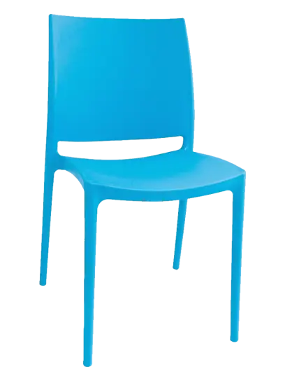 GRÉTA židle plastová, modrá