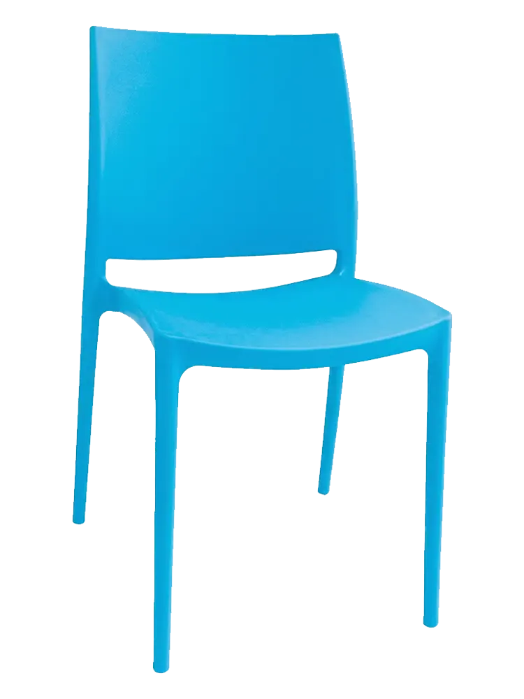 GRÉTA židle plastová, modrá