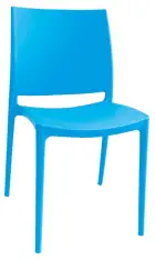 GRÉTA židle plastová, modrá