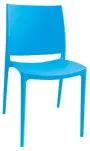 GRÉTA židle plastová, modrá