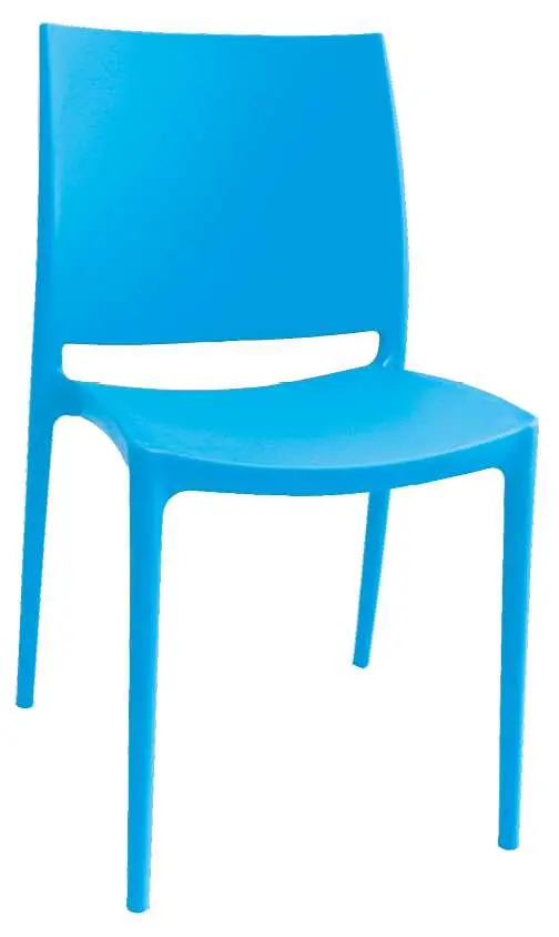 GRÉTA židle plastová, modrá