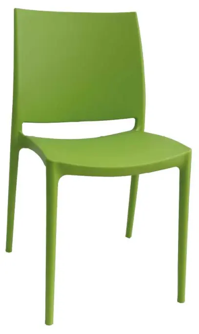 GRÉTA židle plastová, zelená