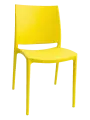 GRÉTA židle plastová, žlutá