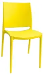 GRÉTA židle plastová, žlutá