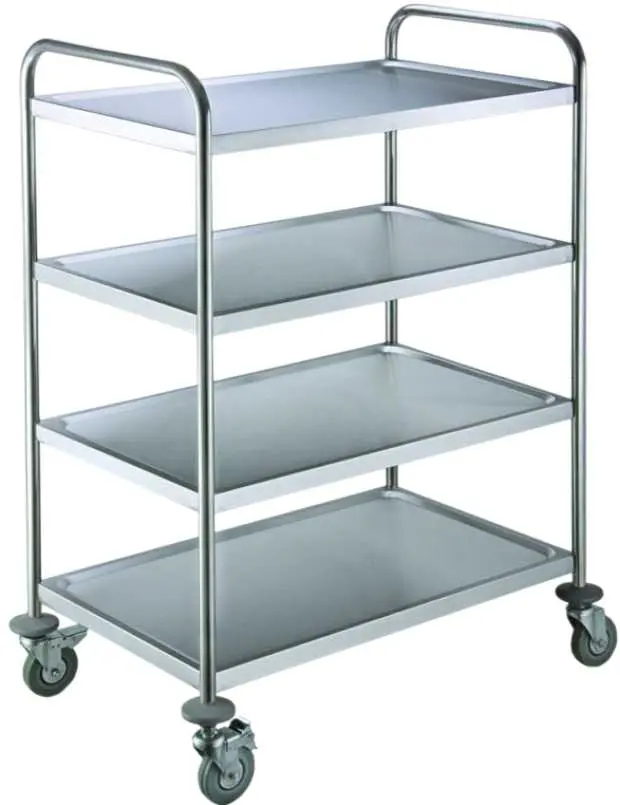 MOBILE 40 vozík 4-policový, nerez