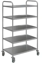 MOBILE 50 vozík 5-policový, nerez