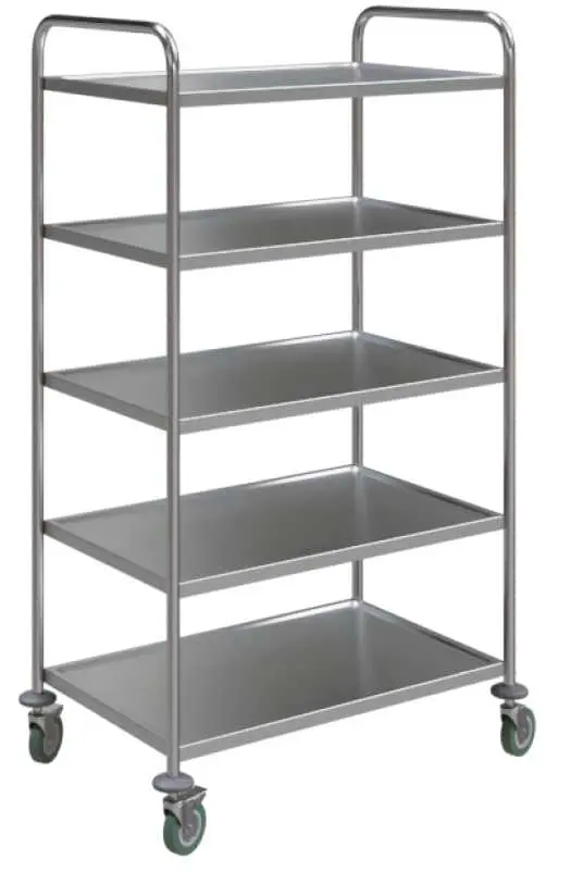 MOBILE 50 vozík 5-policový, nerez