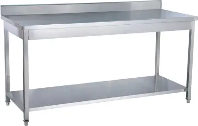 GS - 157 ZL stůl se zadním lemem, 1500 x 700 x 950 mm, nerez