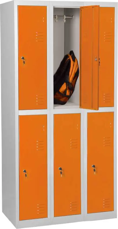 JP - 606 skříň 6ti boxová, 1850x900x500 mm, šedooranžová JP - 606 skříň 6ti boxová, 1850x900x500 mm, šedooranžová