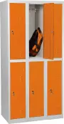 JP - 606 skříň 6ti boxová, 1850x900x500 mm, šedooranžová