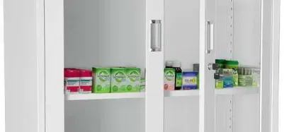 Police do skříní JP - 910, 900x400 mm, bílá