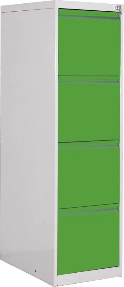 JP - 400 NEW kartotéka 4-zásuvková, 1330x620x390 mm, šedá/jarní zeleň