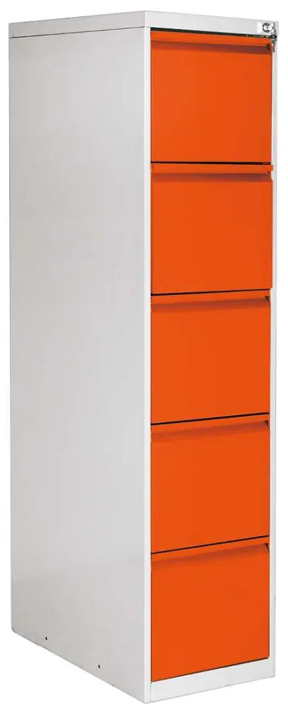 JP - 405 NEW kartotéka 5-zásuvková, 1631x390x620 mm, šedá/oranžová