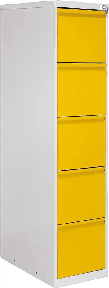 JP - 405 NEW kartotéka 5-zásuvková, 1631x390x620 mm, šedá/žlutá