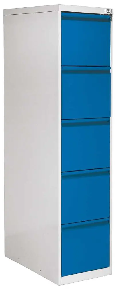 JP - 405 NEW kartotéka 5-zásuvková, 1631x390x620 mm, šedá/modrá