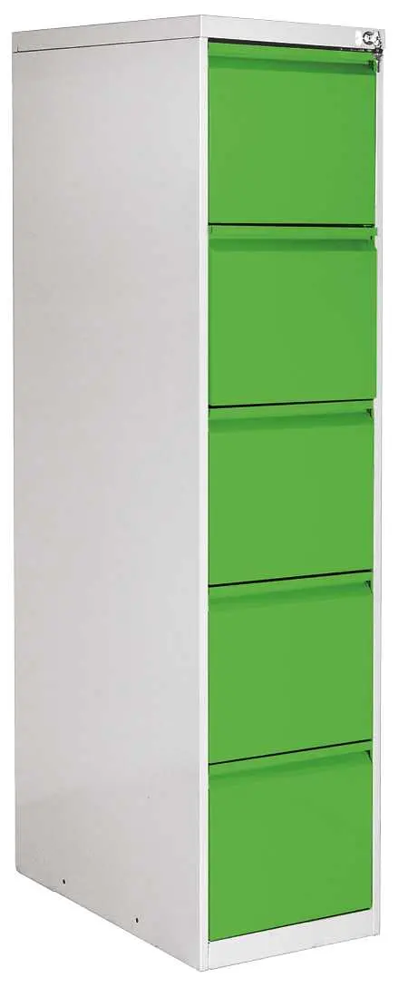 JP - 405 NEW kartotéka 5-zásuvková, 1631x390x620 mm, šedá/jarní zeleň