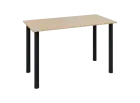 JOS 120/LAK Jednací stůl 1200 x 600 x 18 mm, deska bříza irská / nohy černé