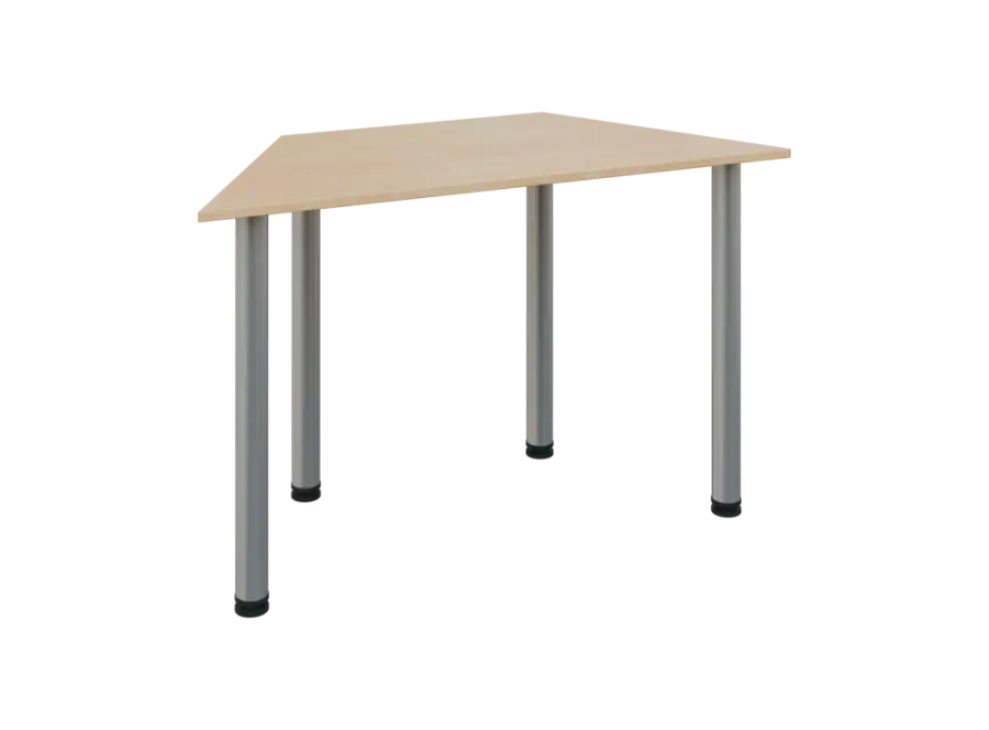 JOS 120/LAK Jednací stůl 1200 x 600 x 18 mm, deska bříza irská / nohy stříbrné