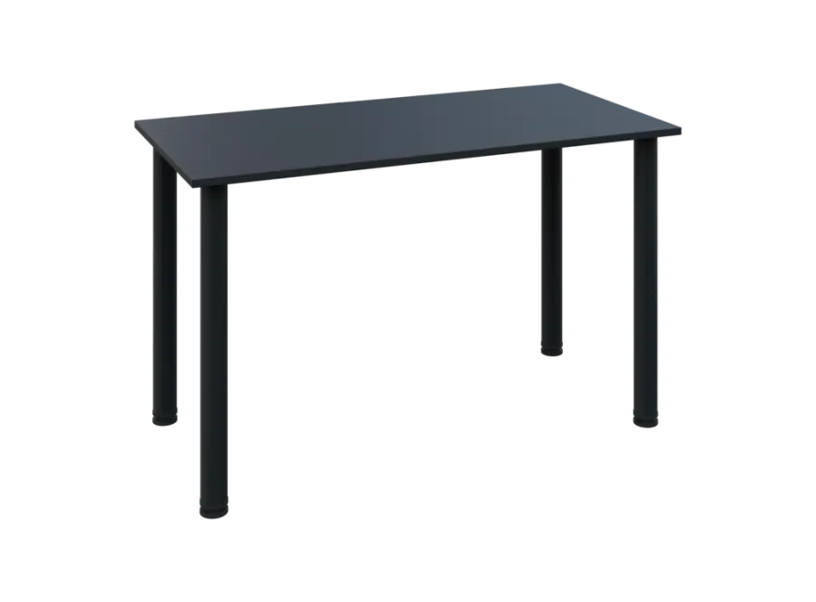 JOS 120/LAK Jednací stůl 1200 x 600 x 18 mm, deska antracit / nohy černé