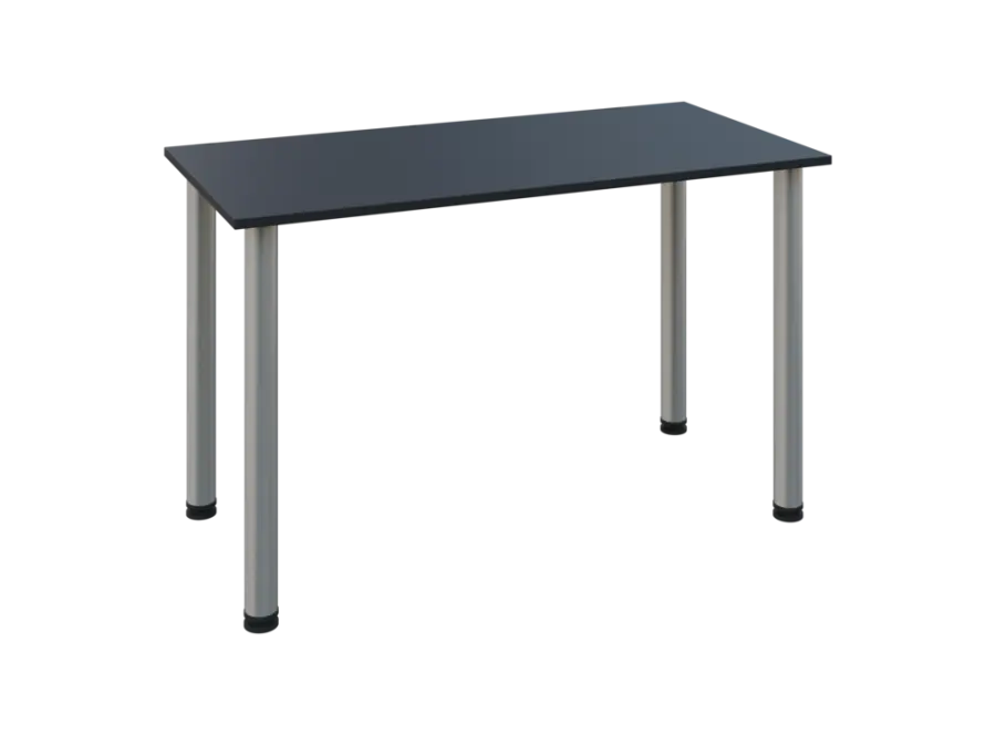 JOS 120/LAK Jednací stůl 1200 x 600 x 18 mm, deska antracit / nohy stříbrné