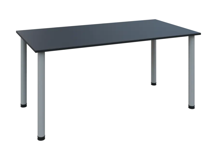 JOS 160/LAK Jednací stůl 1600 x 800 x 18 mm, deska antracit / nohy šedé