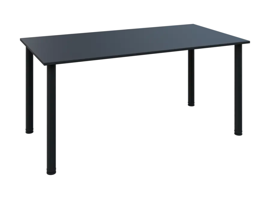 JOS 160/LAK Jednací stůl 1600 x 800 x 18 mm, deska antracit / nohy černé