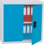 JP - 901 NX skříň policová, 900x400x900mm, šedá/modrá