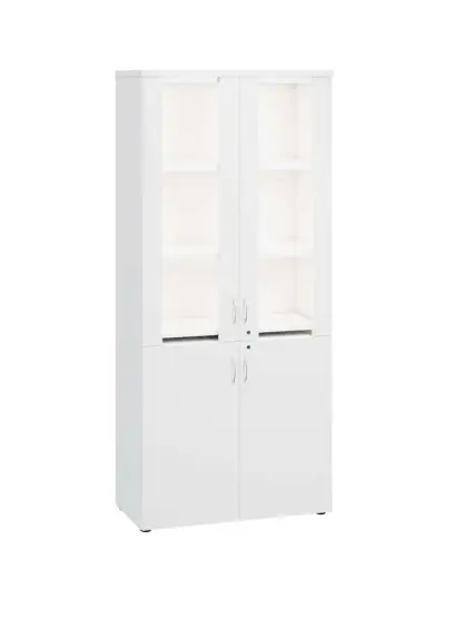 LE LED - 01 skříň lékařská s LED osvětlením, korpus bílý, dvířka bílá