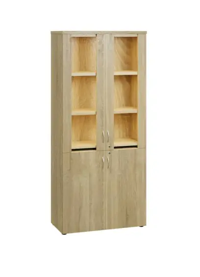 LE LED - 01 skříň lékařská s LED osvětlením, korpus dub bardolino, dvířka dub bardolino