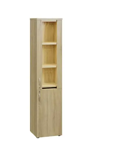 LE LED - 401 skříň lékařská s LED osvětlením, korpus dub bardolino, dvířka dub bardolino