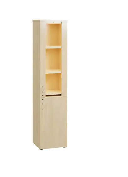 LE LED - 401 skříň lékařská s LED osvětlením, korpus javor horský, dvířka javor horský