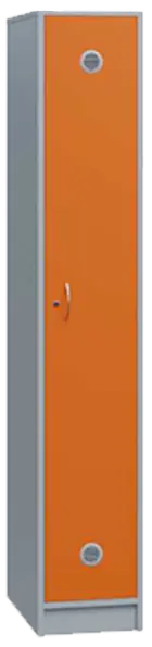 SSL - 180 - 30 šatní skříň dřevěná, 1-dveřová, háček, 1800 x 300 x 500, sokl, korpus šedá/dveře pome