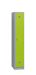 SSL - 180 - 40 šatní skříň dřevěná, 1-dveřová, háček, 1800 x 400 x 500, sokl, korpus šedá/dveře jarn