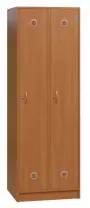 SSL - 180 - 60 šatní skříň dřevěná, 2-dveřová, háček, 1800 x 600 x 500, sokl, olše jantar