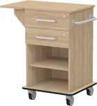 VIZITA 01 N mobilní vozík vizitový, korpus dub bardolino, čílka dub bardolino