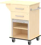 VIZITA 01 R mobilní vozík vizitový, korpus bříza irská, čílka bříza irská