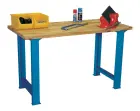 S 120/70 dílenský pracovní stůl, konstrukce modrá RAL 5012