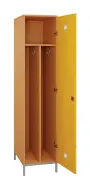SLN - 41S šatní skříň dřevěná, 1-dveřová, háček, 1800 x 400 x 500, kovové nohy, korpus buk royal/dveře žlutá odio