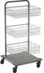 MNS 07/3K vozík s drátěnými boxy