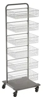 MNS 20/6K vozík s drátěnými boxy